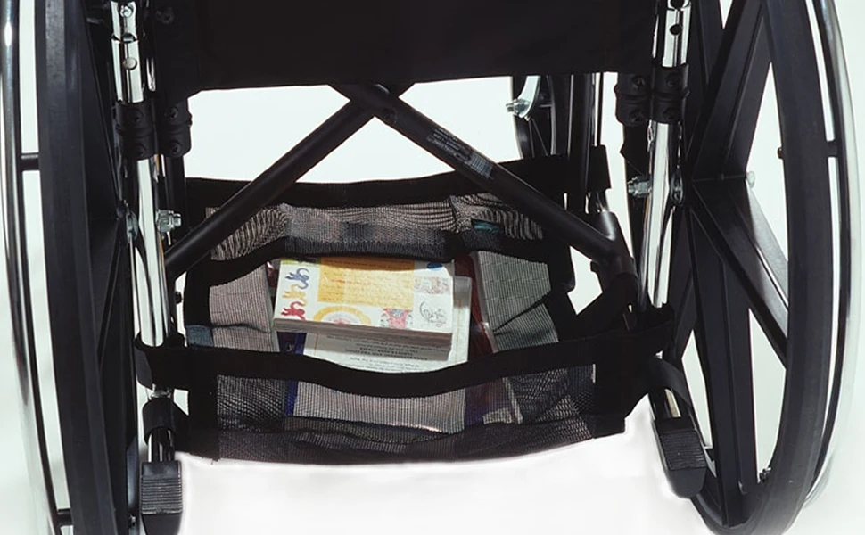 Wheelchair Rear Bag Large Capacity Waterproof Black Oxford Cloth Disabled Aid Storage Carry Bag Backpack For Mobility Scooter