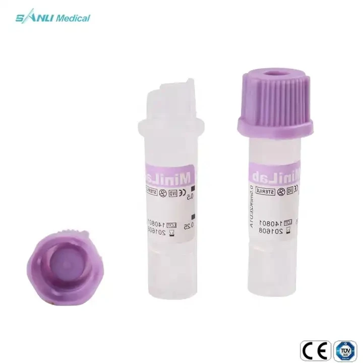 0.25ml /0.5ml PP 8*45mm Mini clot activator EDTA Blood collection tube for test Microtainer Tube