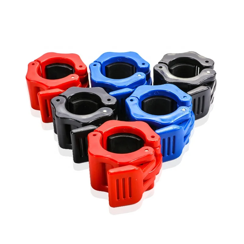 Custom Gym Quick Release Nylon Clips Lock Barbell Collar Clamps