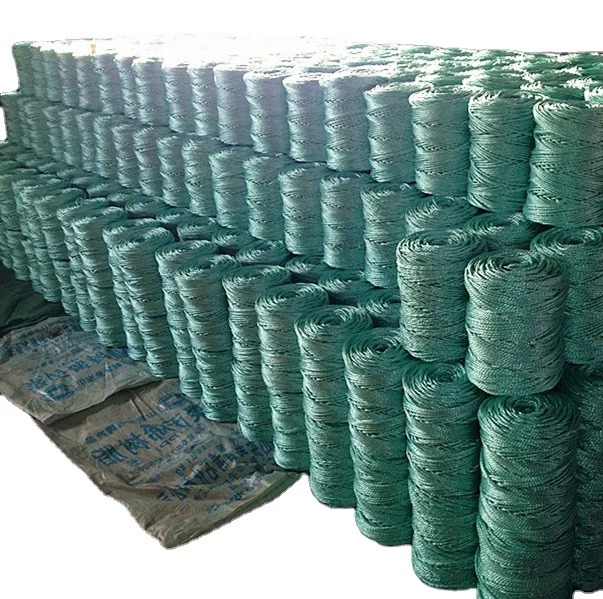 1-3mm PP split film packing baler twine spool agricultural baling twine twisted agriculture raffia baler twine