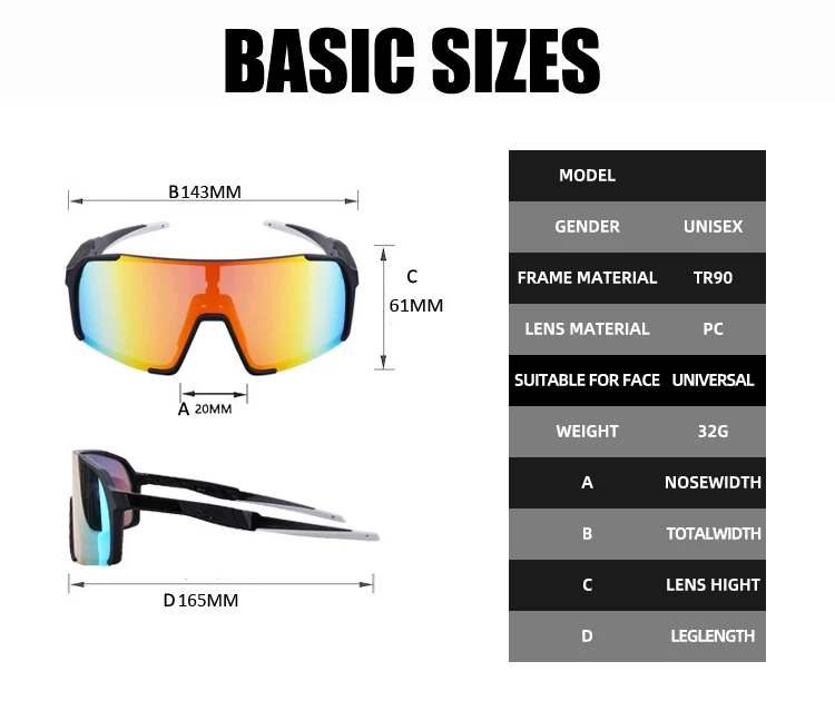 2023 outdoor sports sunglasses cycling glasses bicycle sunglasses uv400 wholesale bike eyewear