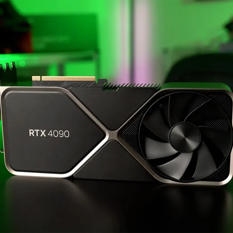 Graphics Card NVIDIA GeForce RTX 4090 24GB PCIe4.0 x16 GDDR6X video editing and 3D rendering Architecture RTX 4090