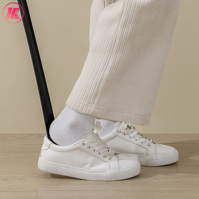 Colorful Round Head Long Shoehorn,Men Women Shoe Lifter Help Wear Shoes/boots Plastic Shoe Horn