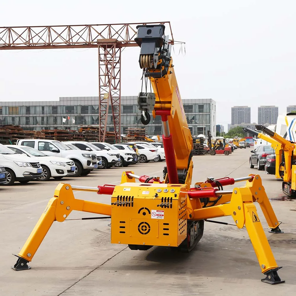 Safe And Reliable Work 3000kg Spider Crane Mobile Spider Crawler Lift Mini Hydraulic Crane Lifting Crawler Cranes