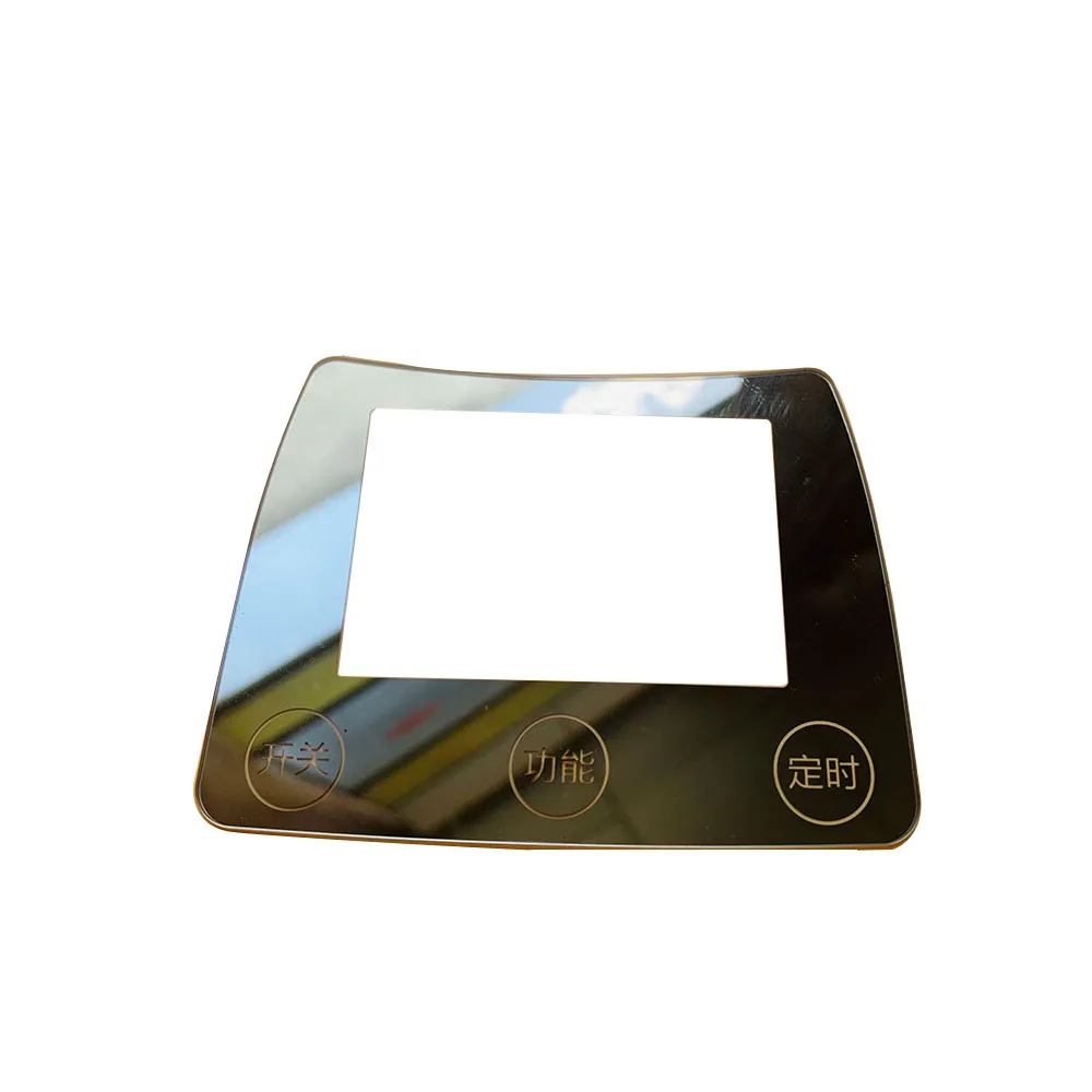customized LCD screen display switch toughened gorilla glass panel appliances screen Cover plate  panel
