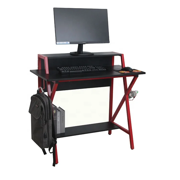
2019 new best selling home gaming desk and game desk with red color 