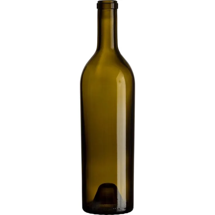 750 ml Antique Green Bordeaux Wine Bottles