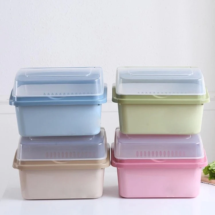 Kitchen bowl rack plastic dish rack with cover