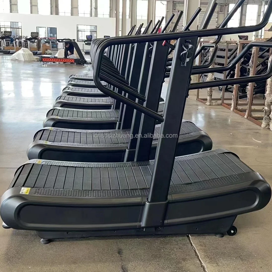 Exercise Air Runner Non-Motorized Unpowered Curved Treadmill With Fast Speed Treadmill For Sport Equipment