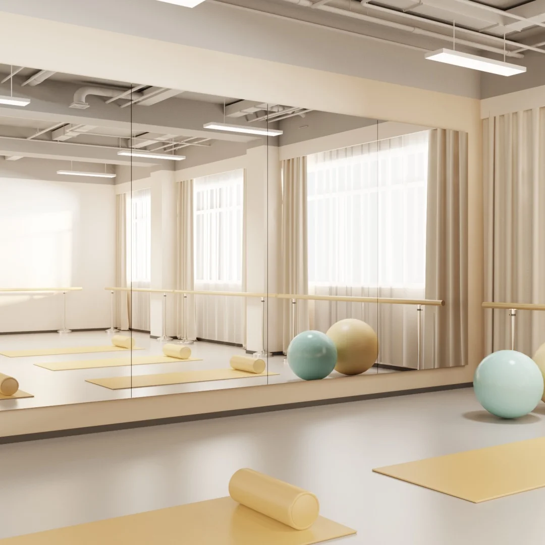 Factory Wholesale Large Size High-definition Full-Body Dance Studio Gym Wall Mirror