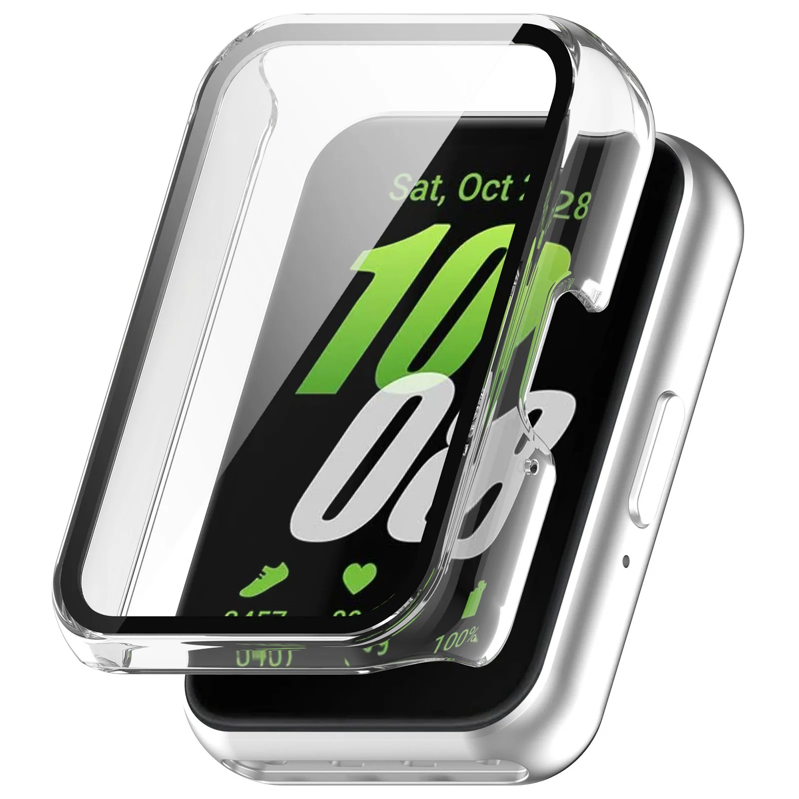 Case+Glass for Samsung Galaxy Fit 3 Case Anti-scratch pc Bumper Screen Protector Cover for Samsung Galaxy Fit3 Accessories