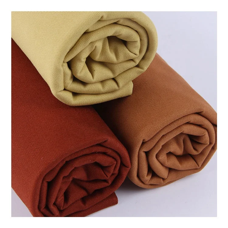 Wholesale elastic cotton twill spandex stretch stocklots 280gsm cotton twill pant fabric