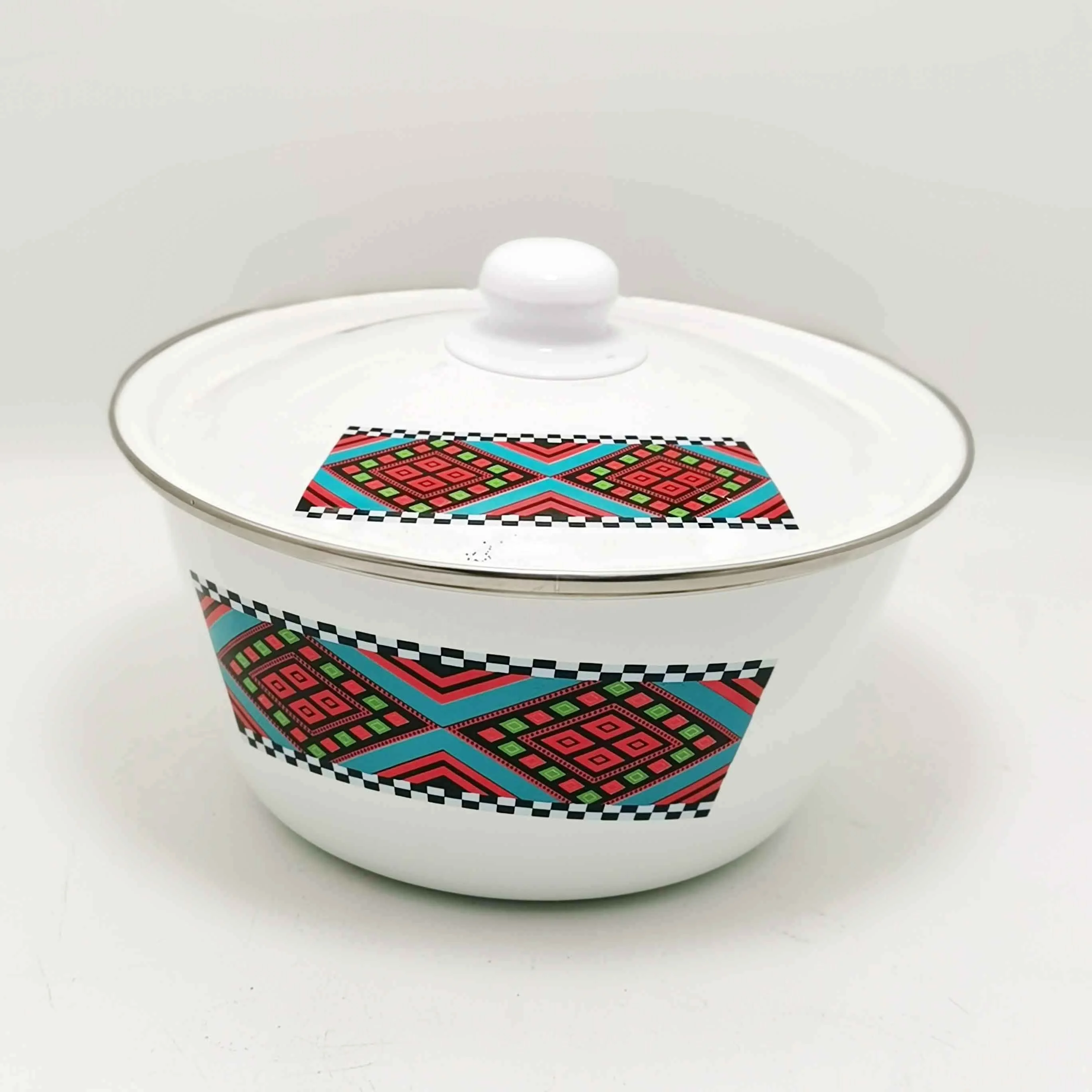 High quality enamel finger bowl 20cm 22cm 24cm 26cm 28cm Salad Bowl Set