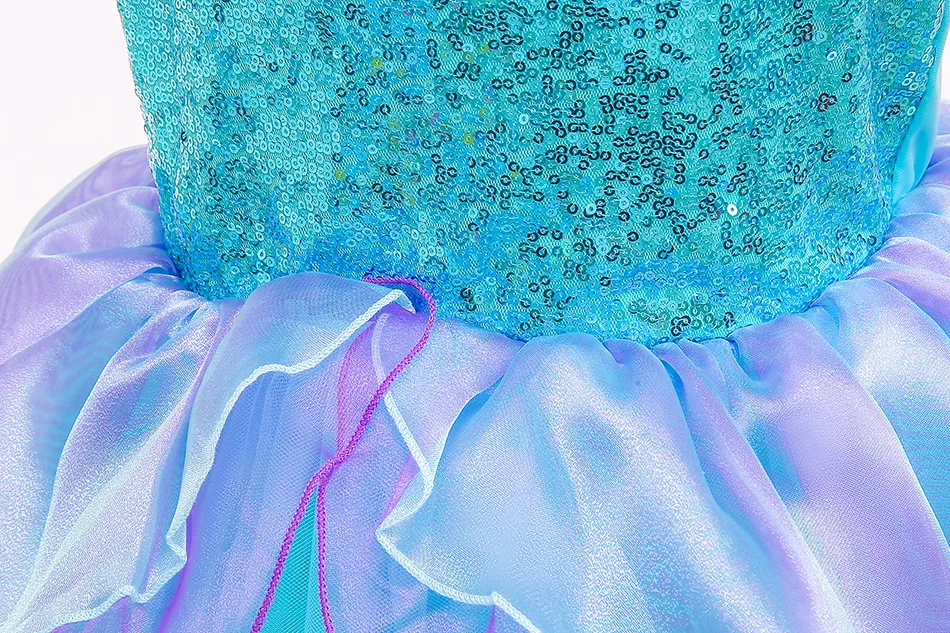 New Princess Baby Girls Kids Mermaid Costume Carnival Birthday Kids girl mermaid Halloween Christmas Children TV movie costume