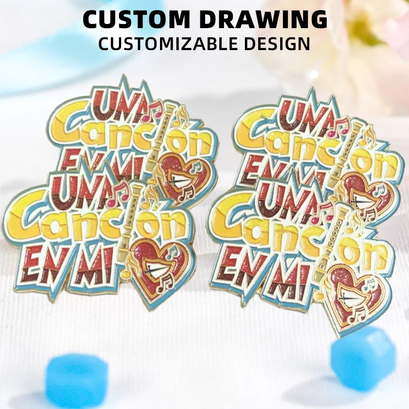 The best selling special brooch can be customized prize badges for sale with metal craft magnets