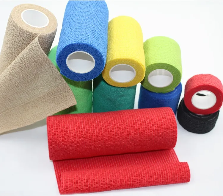 Easy Tearing Non-Woven Cohesive Elastic Athletic Football Sock Sports Tape and Bandages for Sports Use