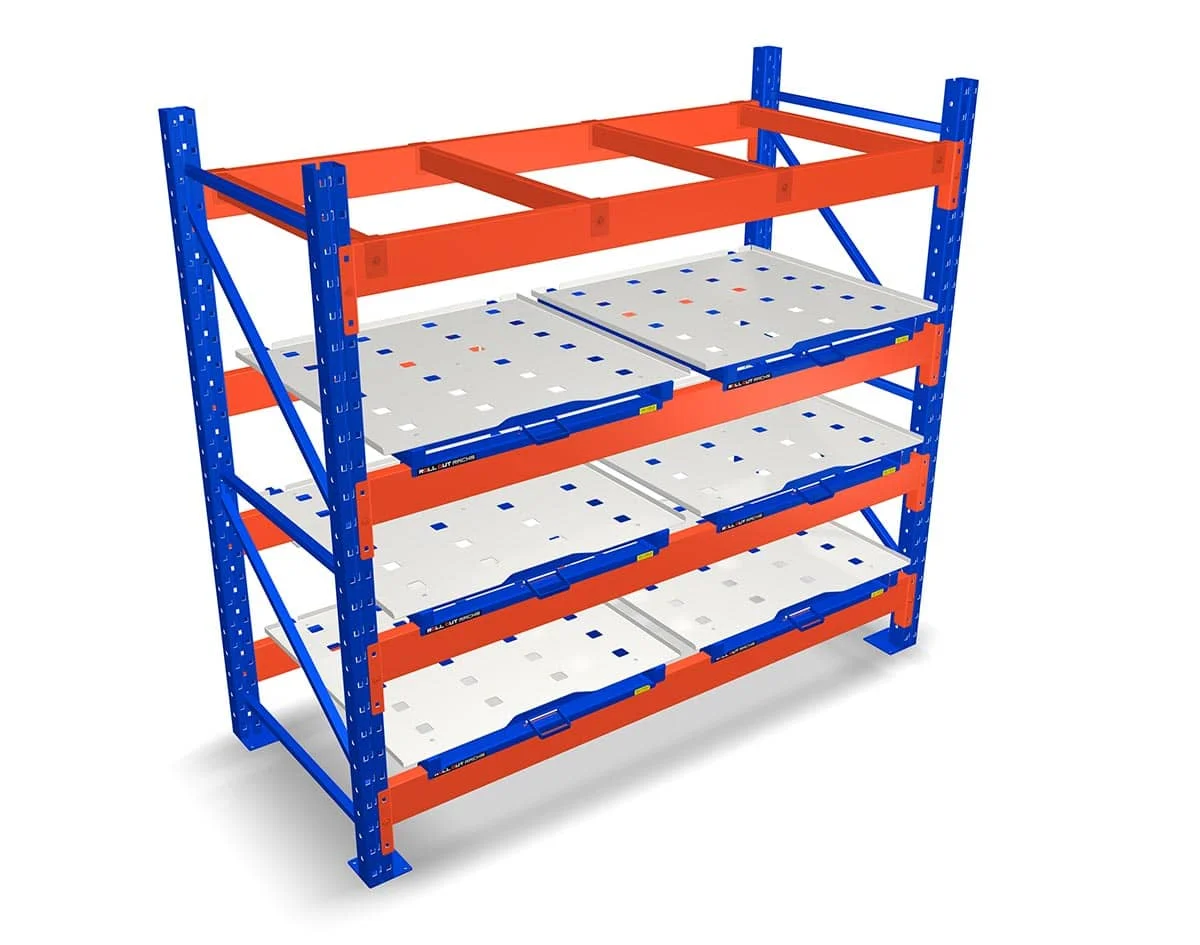 Heavy Duty Mold Storage Rack Adjustable Roll Out Pallet Shelves Customized Racks Metal Material Storage Rack