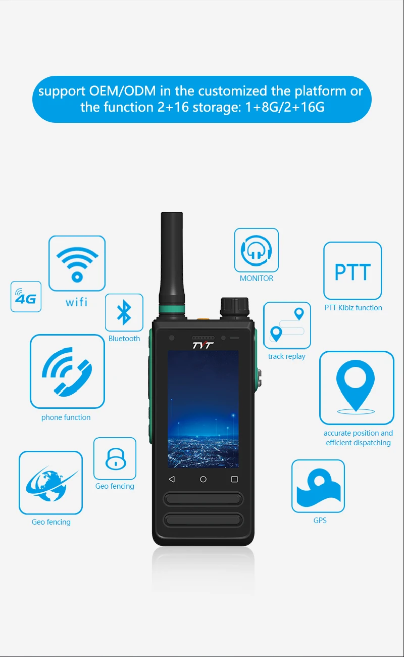 Tyt Ip-78,Walkie Talkie Wireless Telephone Walkie Talkie 4G Poc Zello Two Way Radio Tyt Ip-78