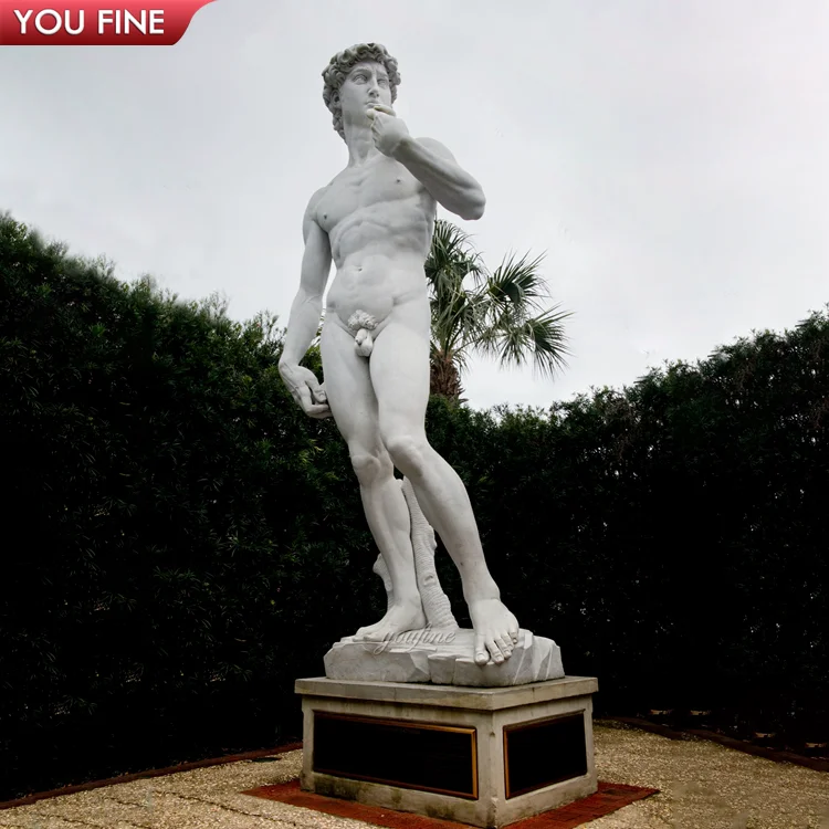 Garden White Marble Statue Caesar Sculpture for Outdoor Decor