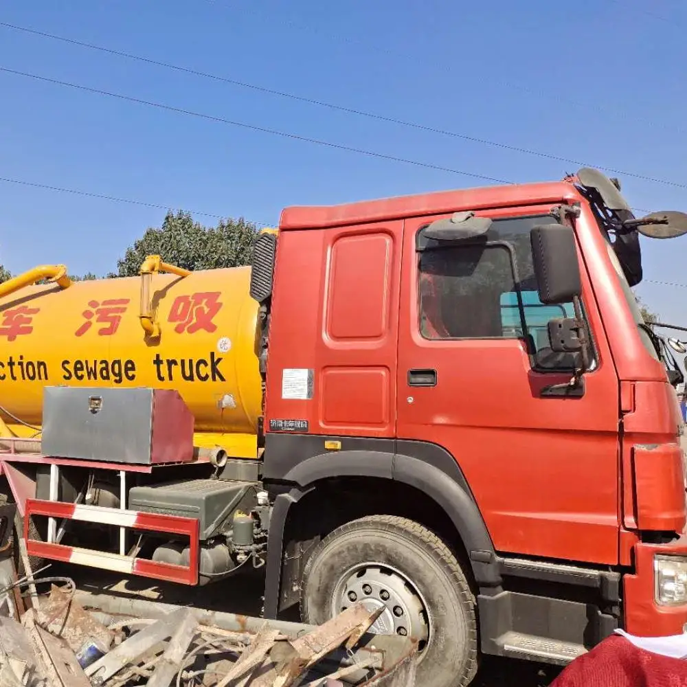 Used Howo Suction Sewage truck 336hp 375hp 16cbm Howo Oil Tank truck