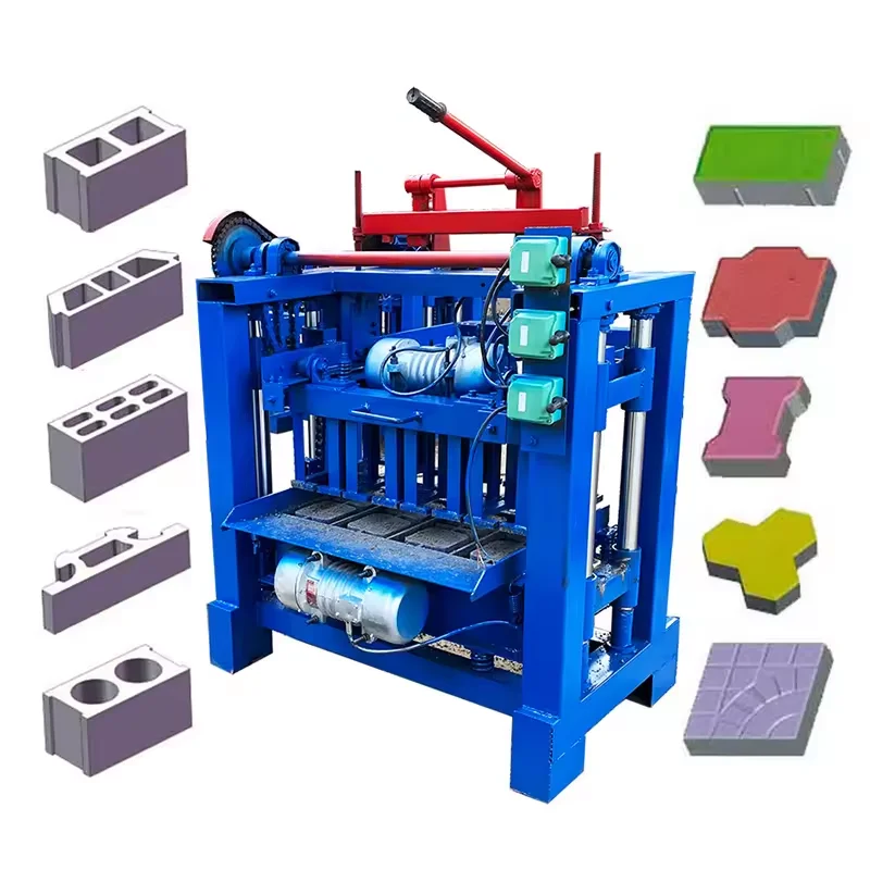 Automatic Block Making Machine Customize Brick Size Shape Mobile Diesel Manual Brick Making Machinery Concrete Block Machine