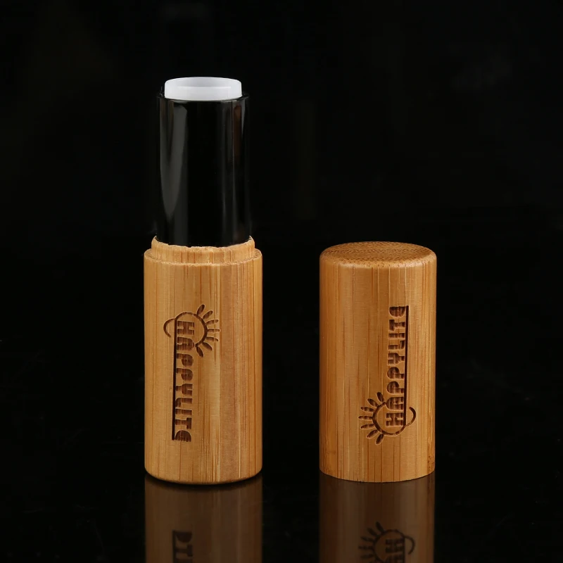 Empty Bamboo DIY Lipstick Lip Balm Gloss Tubes Containers Crayon Chapstick Deodorant Tube Pipe Bottle