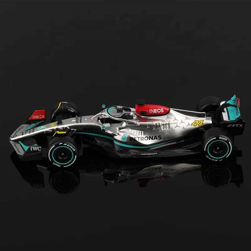 1:43 Bburago 2022 F1 Mercedes-AMG Team W13 #44 Lewis Hamilton роскошный автомобиль из сплава литые машины модель формула один игрушечный подарок
