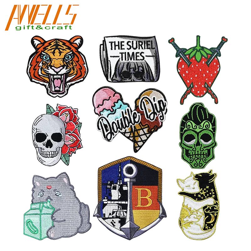 Rock Band Lifestyle Custom Big Large Letter Iron On Embroidery Game Day Football Patch Game Day Patches For Clothing Garments