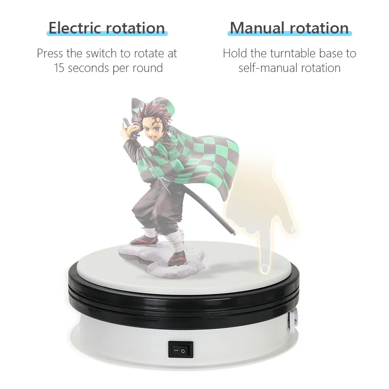 BKL factory 15cm 10kg capacity Cake Rotating Stand Photography Shooting Electric Turntable Display Racks