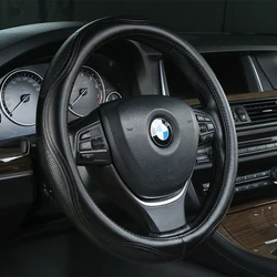 Factory Wholesale Fashion Hot Sell Car accessories Universal luxury steering wheel cover leather