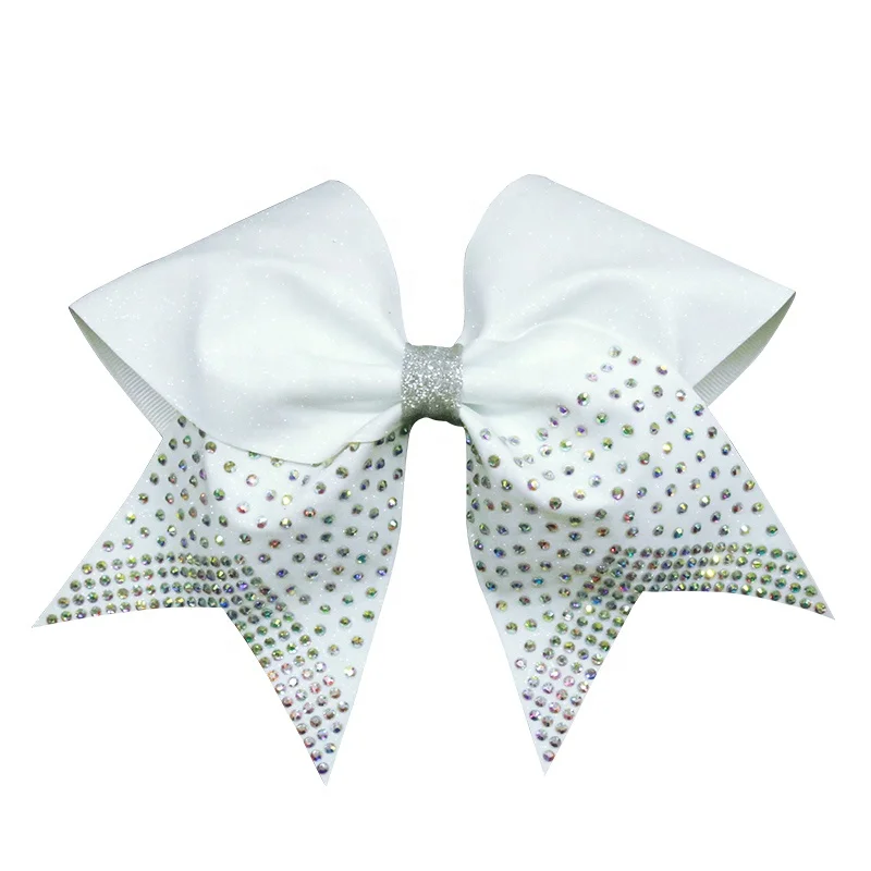 Настраиваемые Различные стили, профессиональные аксессуары для команды Cheer с популярными кристаллами AB, банты для волос для чарлидинга для студентов