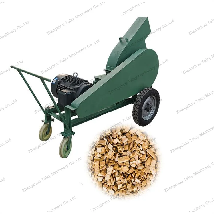  wood chipper machine with 15hp plastic barrel
