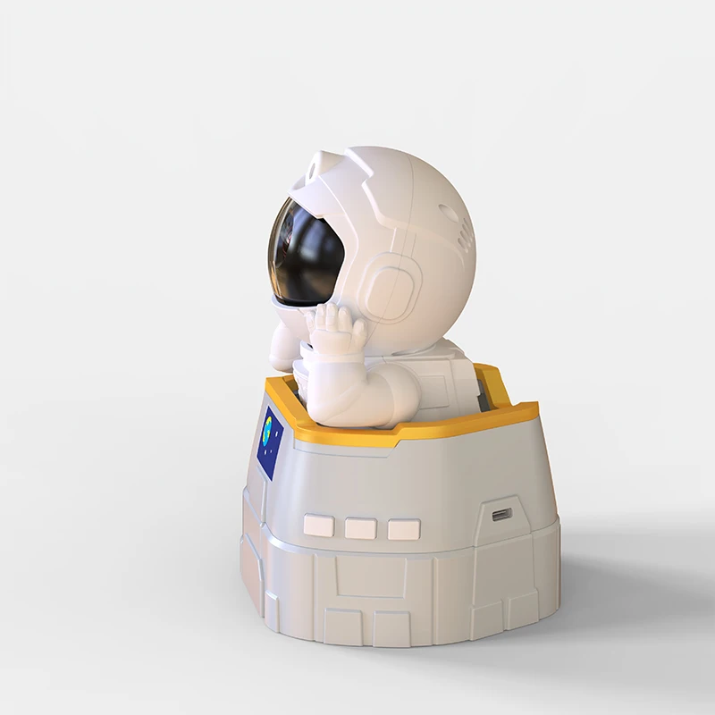 Night Light Aurora Projector LED Nebula Star Lamp Starry Outbound Galaxy Astronaut Projector with Bluetooth Speaker