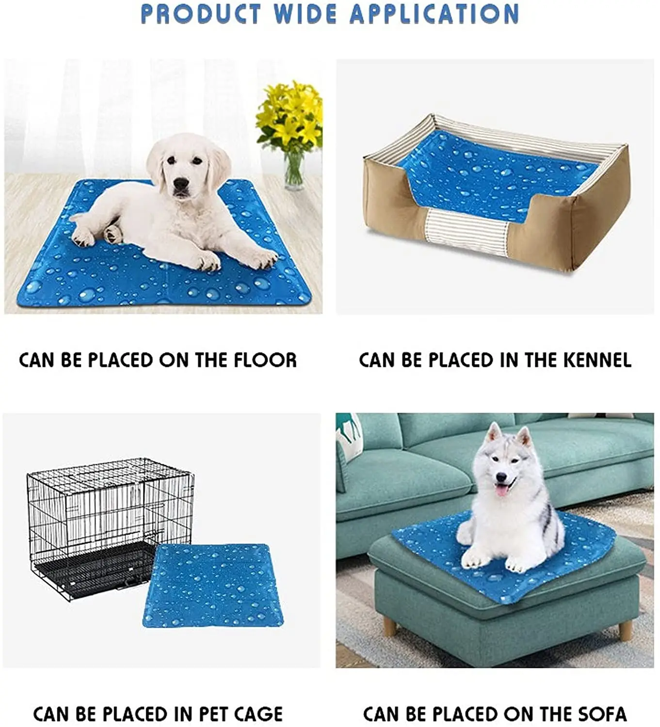 Dog Cooling Mat Pet Ice Pad Teddy Mattress Mat Small Large Cat Cushion Summer Keep Cool Pet Gel Cooling Dog Mat For Dogs XL XX