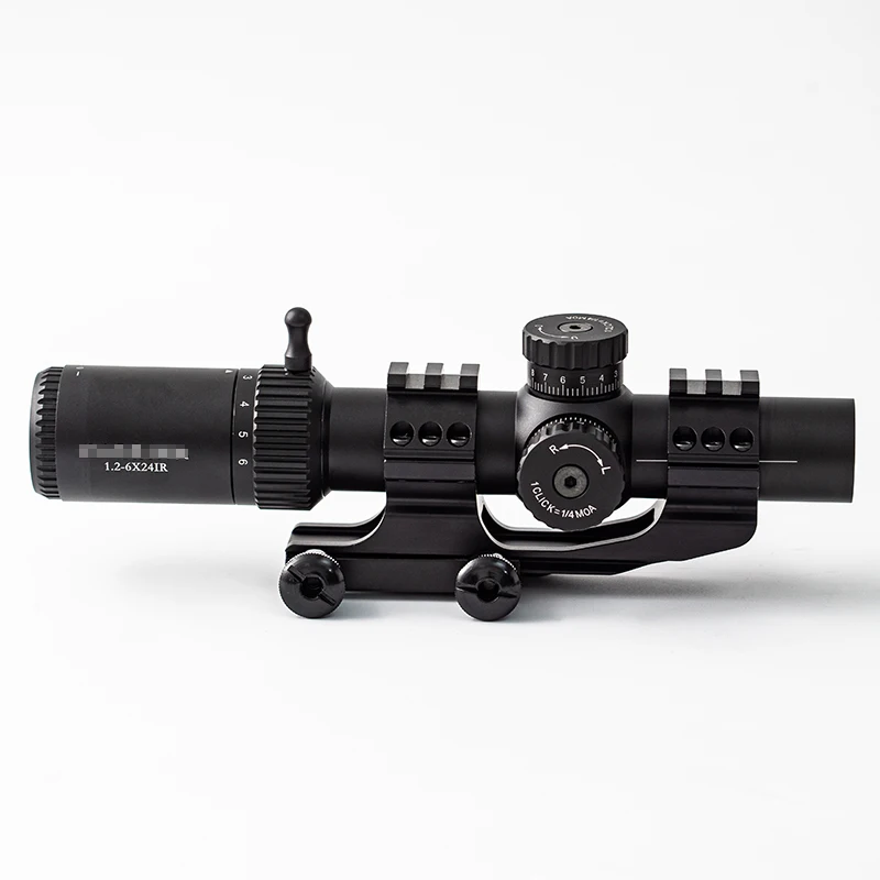 Compact Scope 1.2-6X24  Tactical Hunting scopes   with Illuminated and  self Lock Optical Sights For Outdoor Actives