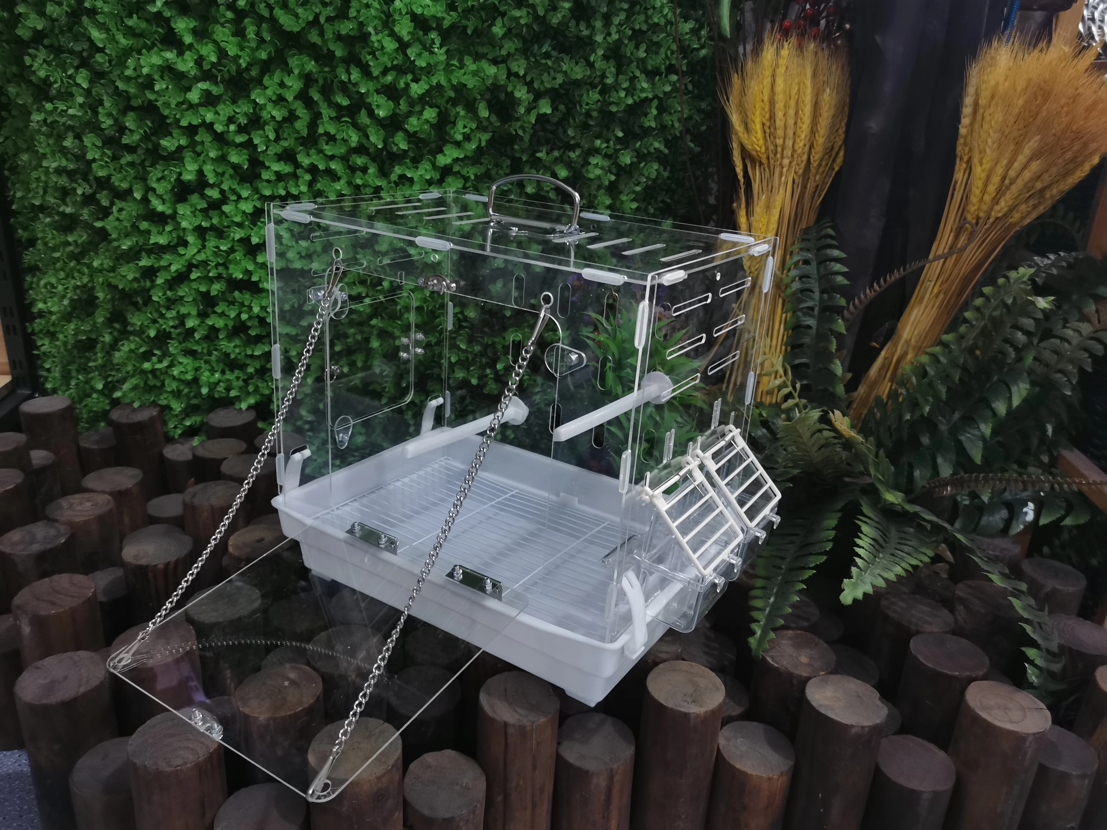 Portable Ornamental Pet Cage Pet Display Cage Parrot  Bird Cage