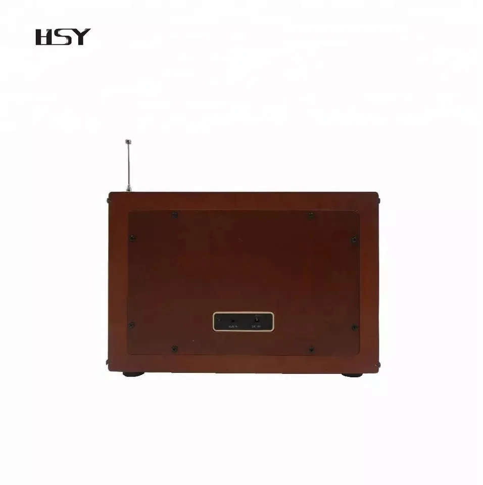 FM DAB-радио с деревянным корпусом, винтажный динамик для дома