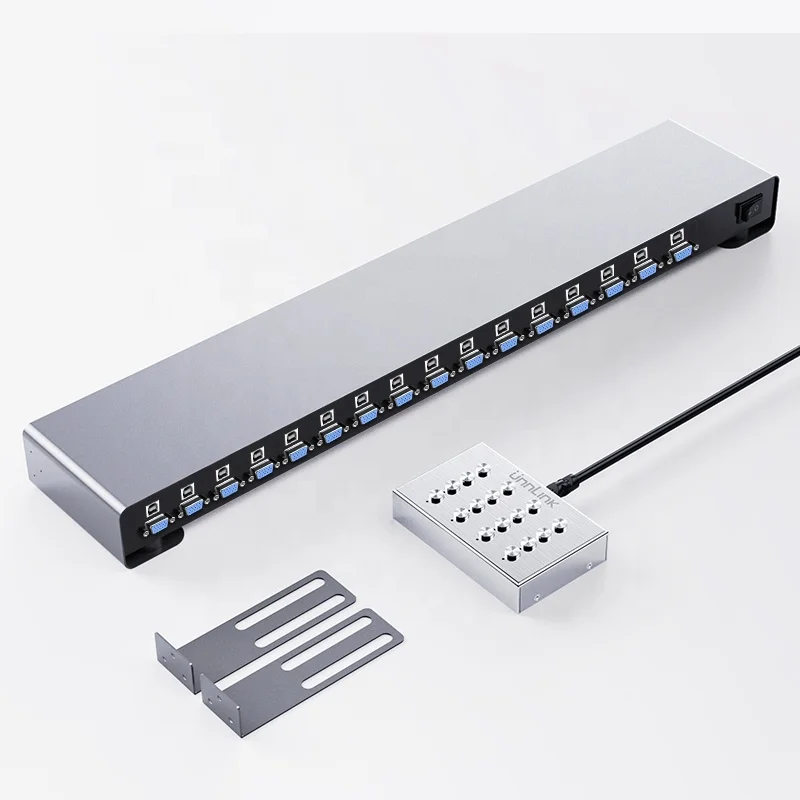 Hot Key VGA KVM Switch 16 In 1 Out 1080P@60Hz ODM OEM Factory Manufacturers Customization