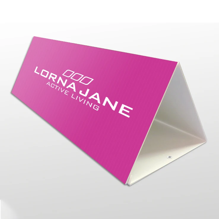 Triangular toblerone signs