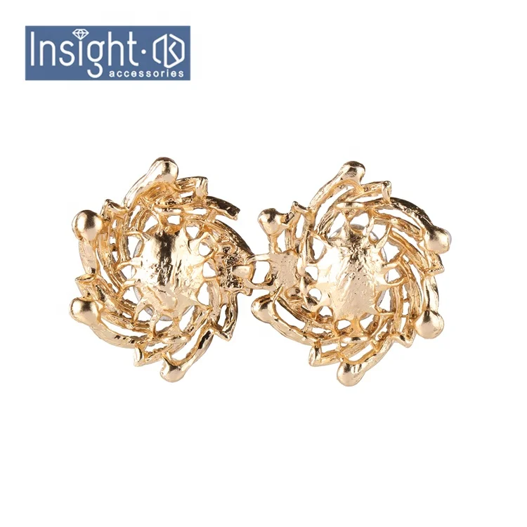 3,6*6,8 см оптовая продажа, металлические Золотые/серебряные парные пряжки, пара пряжек со стразами на заказ для одежды