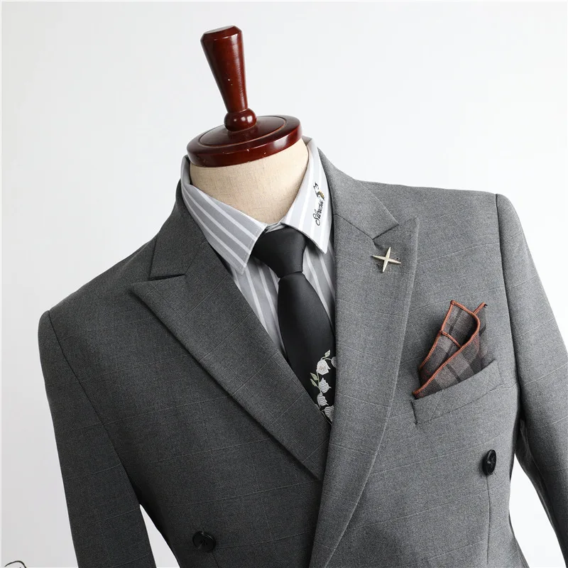 New Design Two Piece Men Sets Customized Groom Wedding Regular Fit Suit