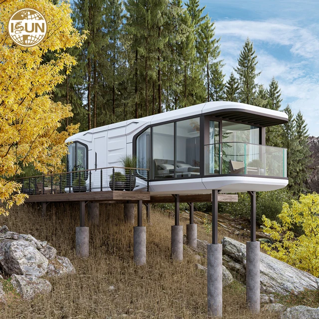 Customized Modular Residential Prefabricated Mobile Homes Prefab House Container Capsule House