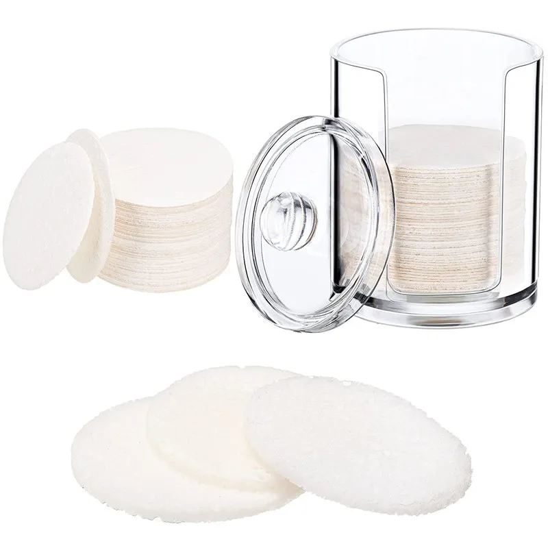 2022 Biodegradable Compressed Cellulose Face Cleansing Sponge Natural  Compressed Facial Sponges