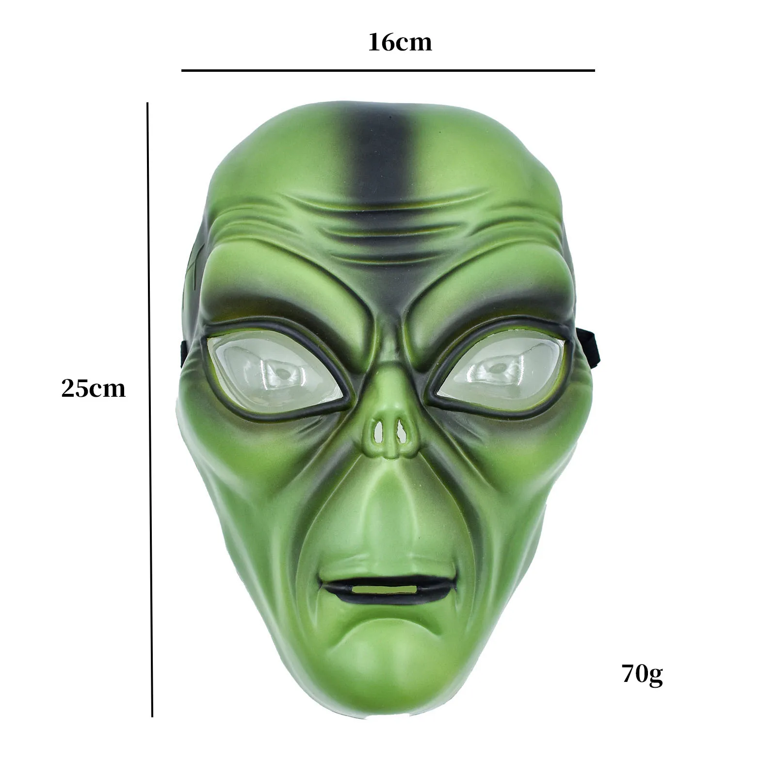 Fancy Halloween UFO Cosplay Masks Latex Alien Head Mask Costume Toy Props For Adult