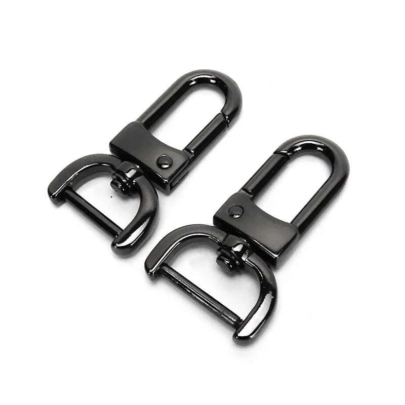 Luggage hardware accessories Zinc alloy gun color 1 inch plate buckle key chain bag shoulder belt buckle