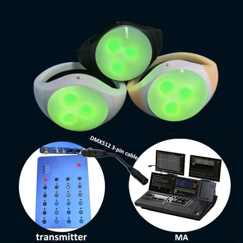 printer bracelet led bracelets with remote control app control led bracelets party wedding concert dmx
