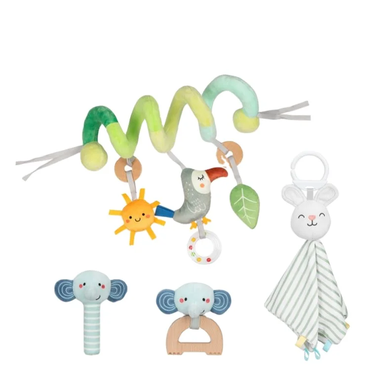 Baby Comfort Bed Wrapped Plush Toy Doll Anting Towel Plush Rabbit Doll Hand Doll BB Stick Baby Hand Stick