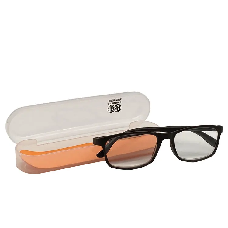Прозрачный Футляр для очков с логотипом на заказ, экологически чистый футляр для очков, пластиковый футляр для очков с логотипом на заказ