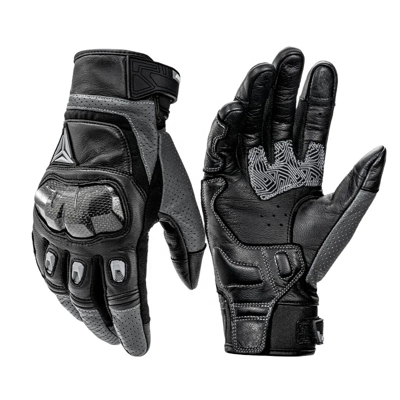 MOTOWOLF Outdoor Motorcycle riding Protective Carbon Fiber High Quality Leather Gloves
