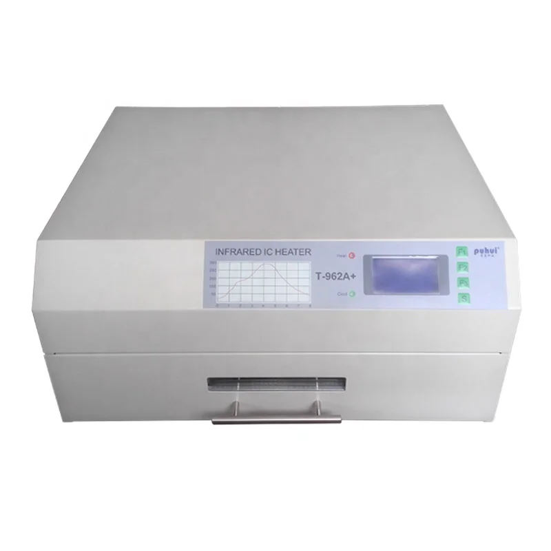 Puhui smt reflow oven T962A+ reflow  soldering oven  lead-free  BGA desktop infrared ic heater for pcb solder